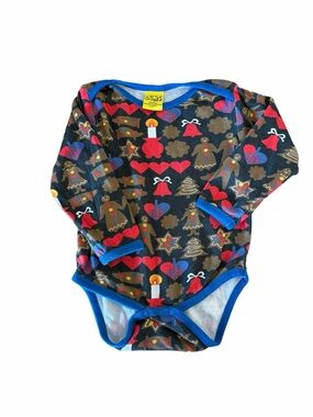 DUNS Sweden Holiday Gingerbread Onesie Size 86